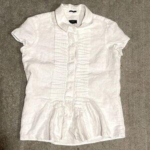 Talbots pure Irish linen shirt PS